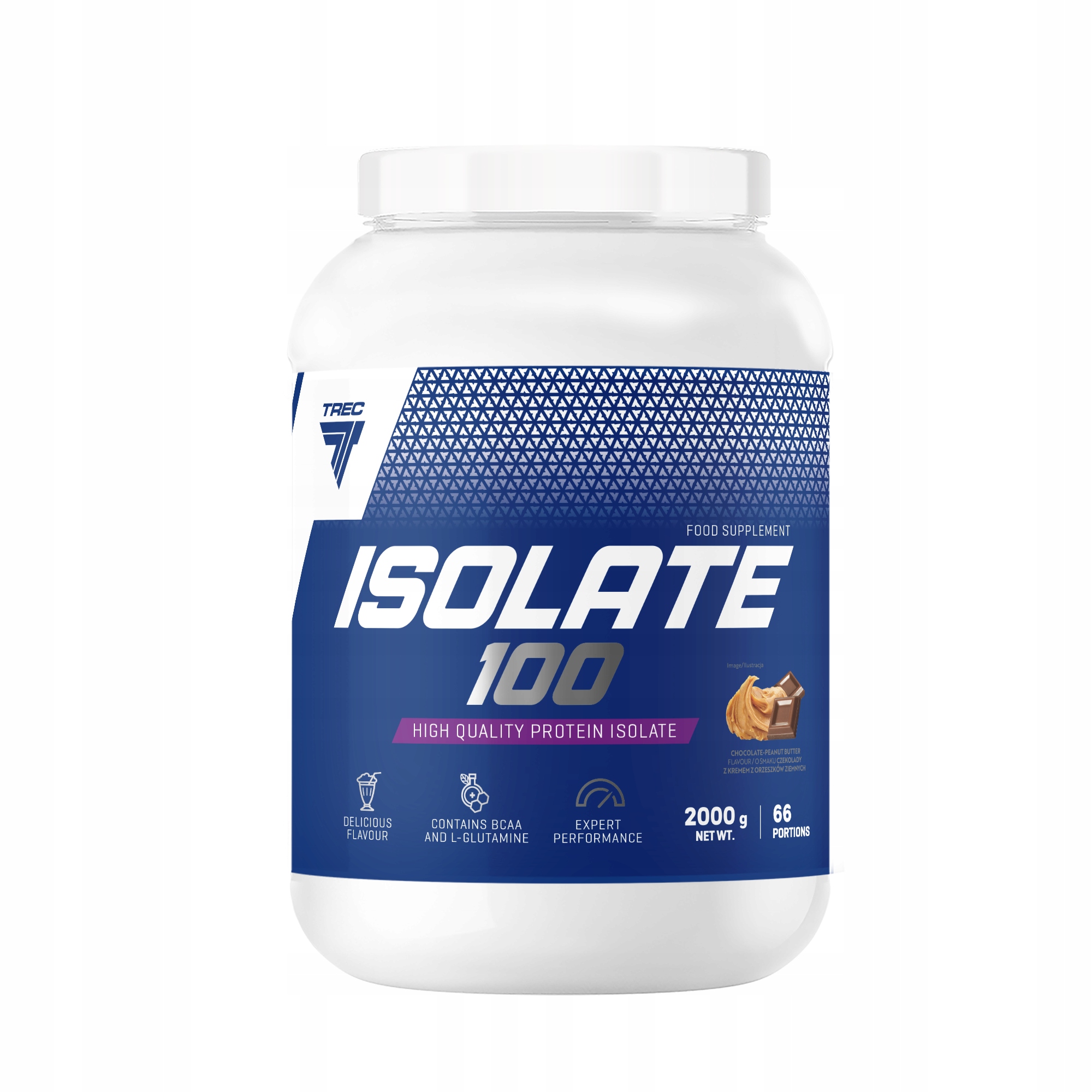 Trec Isolate 100 2000 g Bílkoviny Wpi Proteinový Izolát Syrovátky Protein