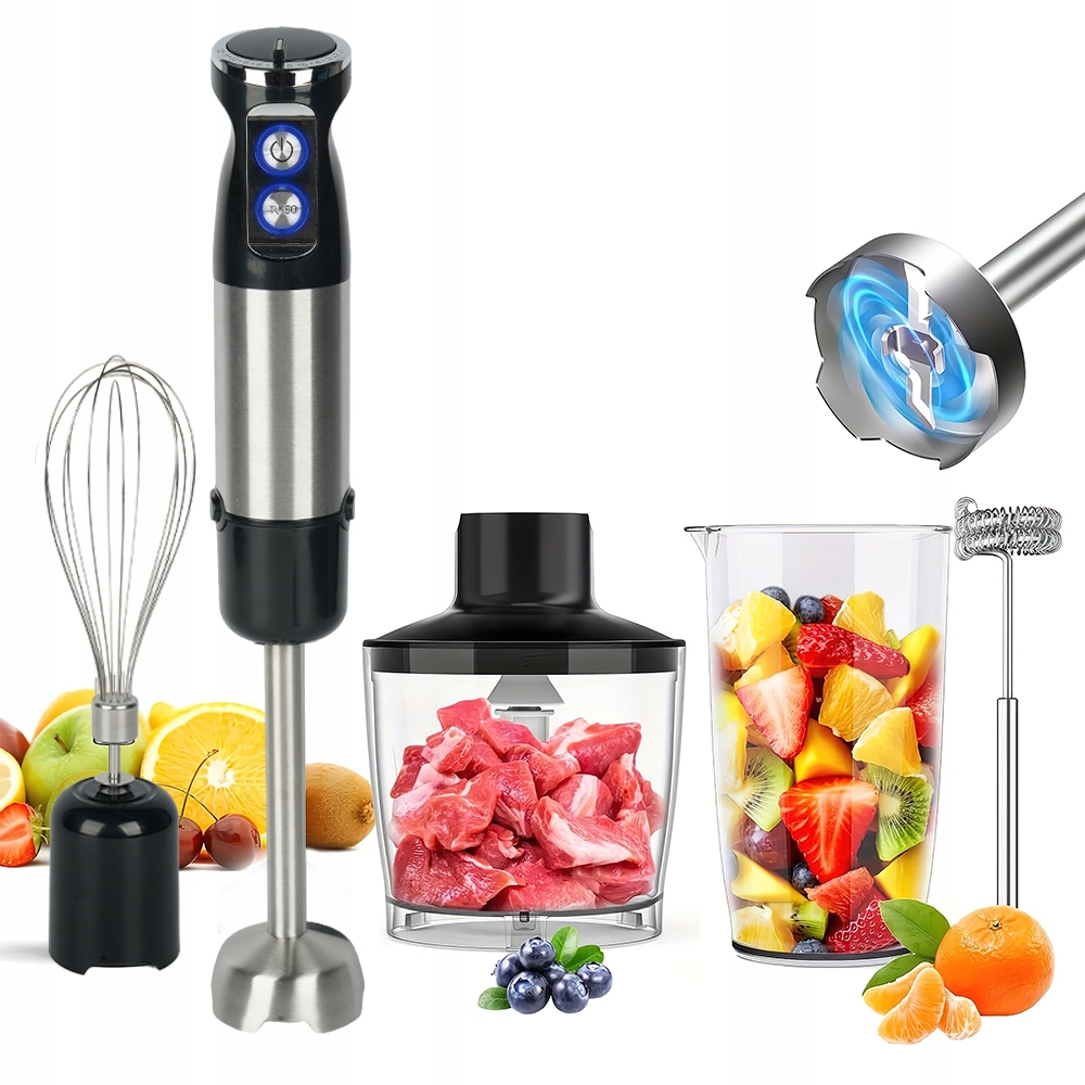 Elektrický Multifunkční Ruční Mixér 12STUPŇOVÝ, Nastavitelný, 800 W