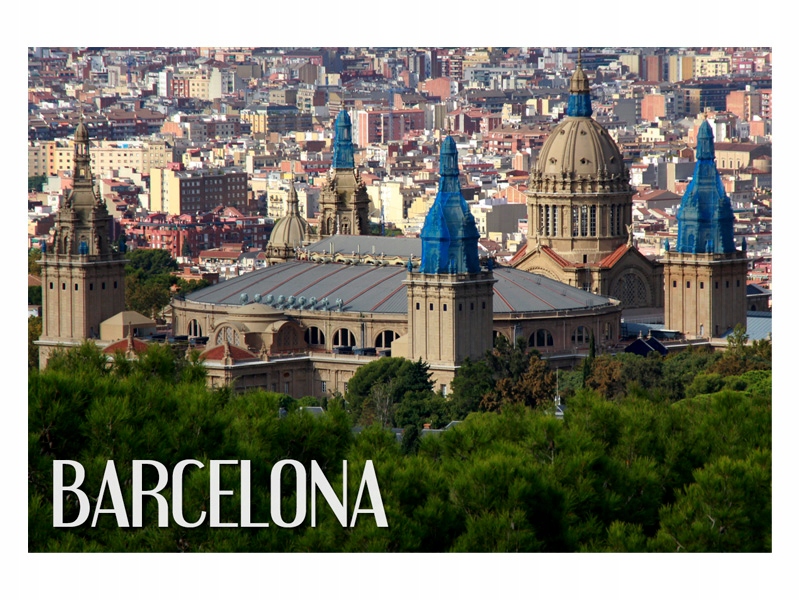 

Barcelona Centrum Widok Magnes na lodówkę