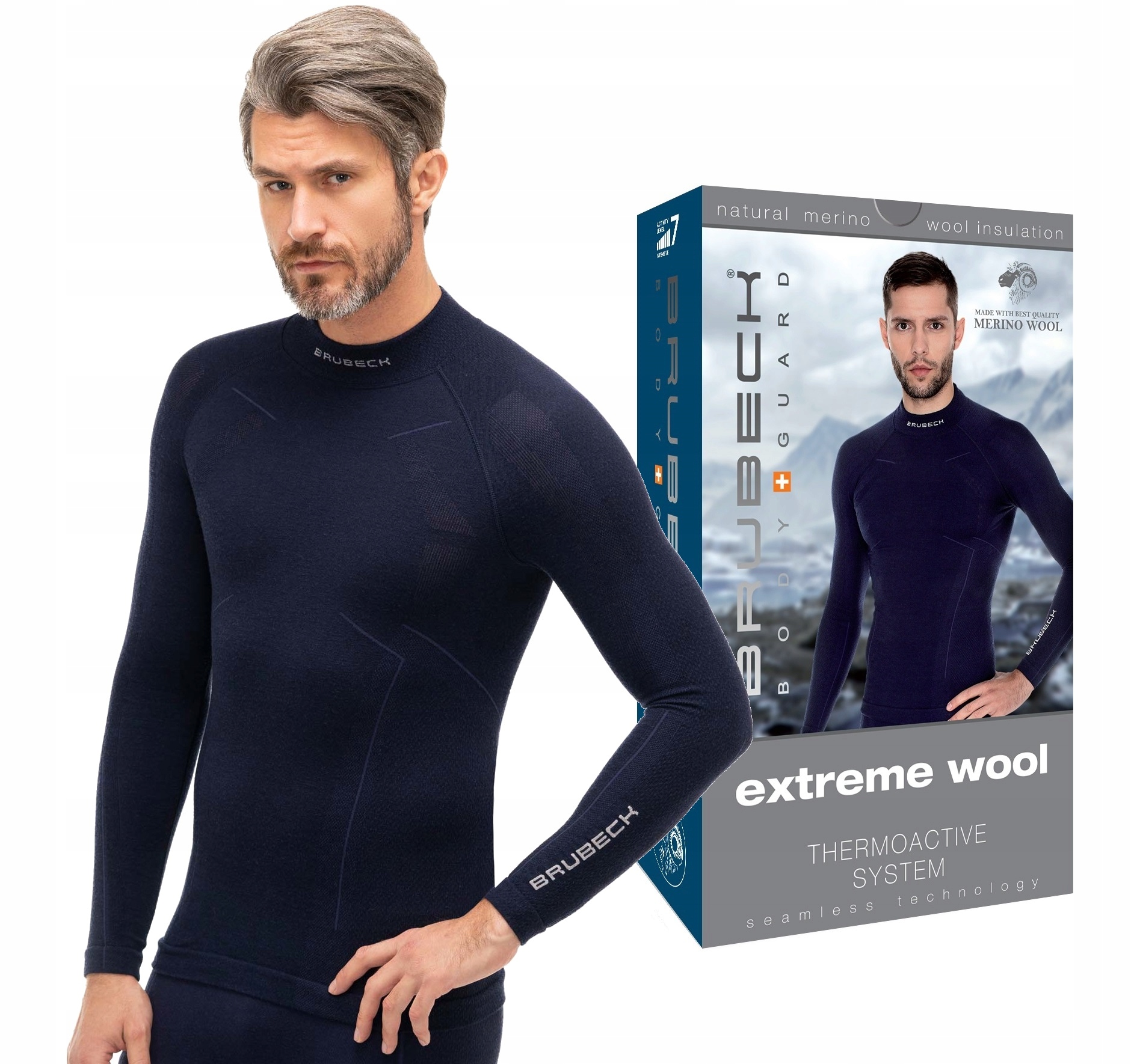 Brubeck Sportowa Wełniana Bluza Turystyczna -L