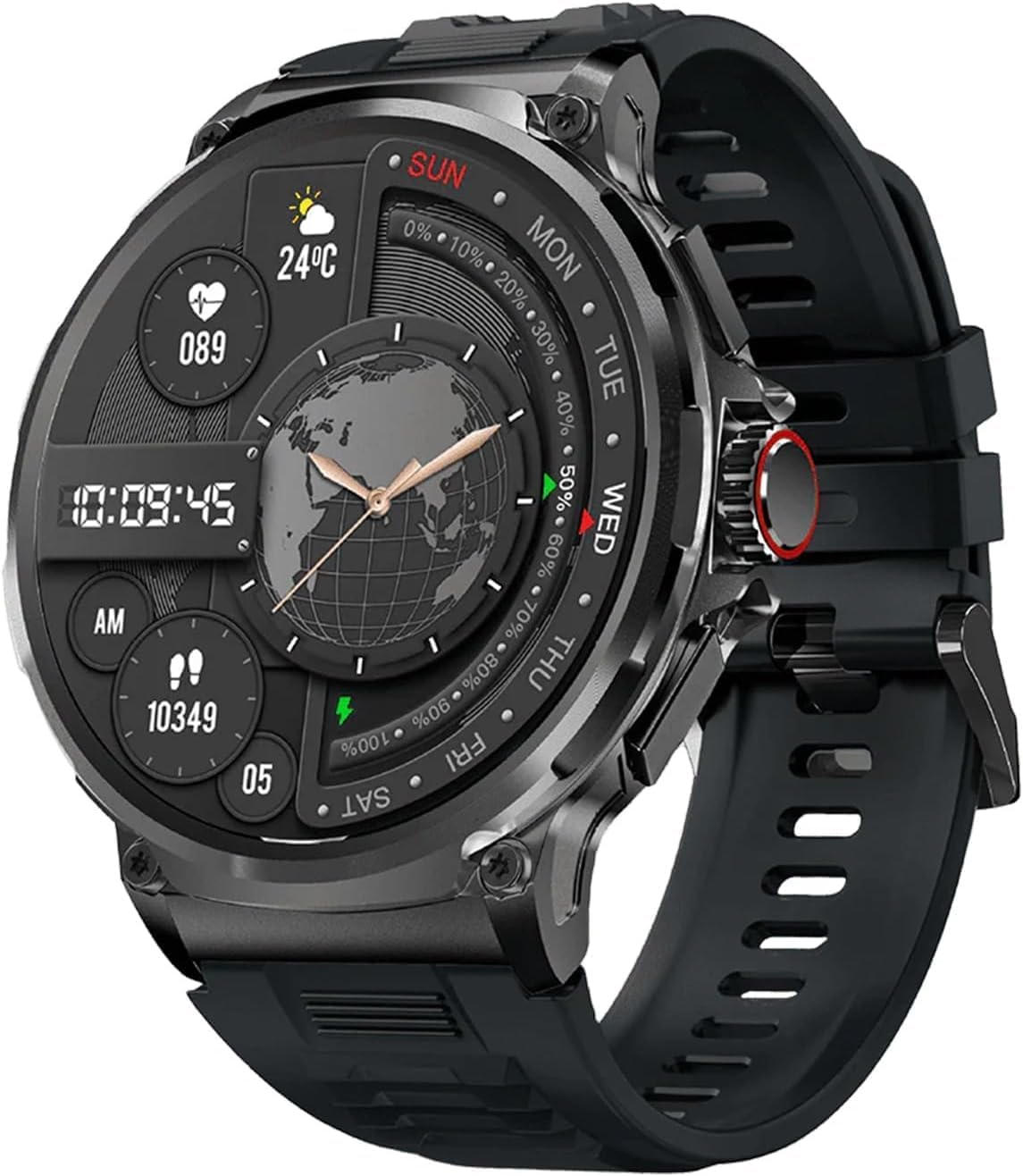 Smartwatch Męski 1,85" Rozmowy Bluetooth Pulsoksymetr Sport Deedlite