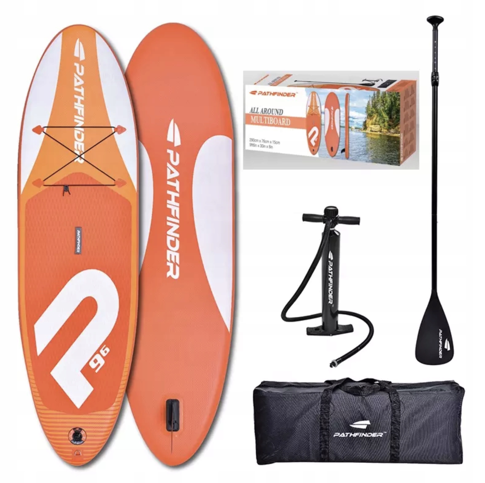 Deska Sup Pompowana Pływanie Wiosłem Zestaw 34077