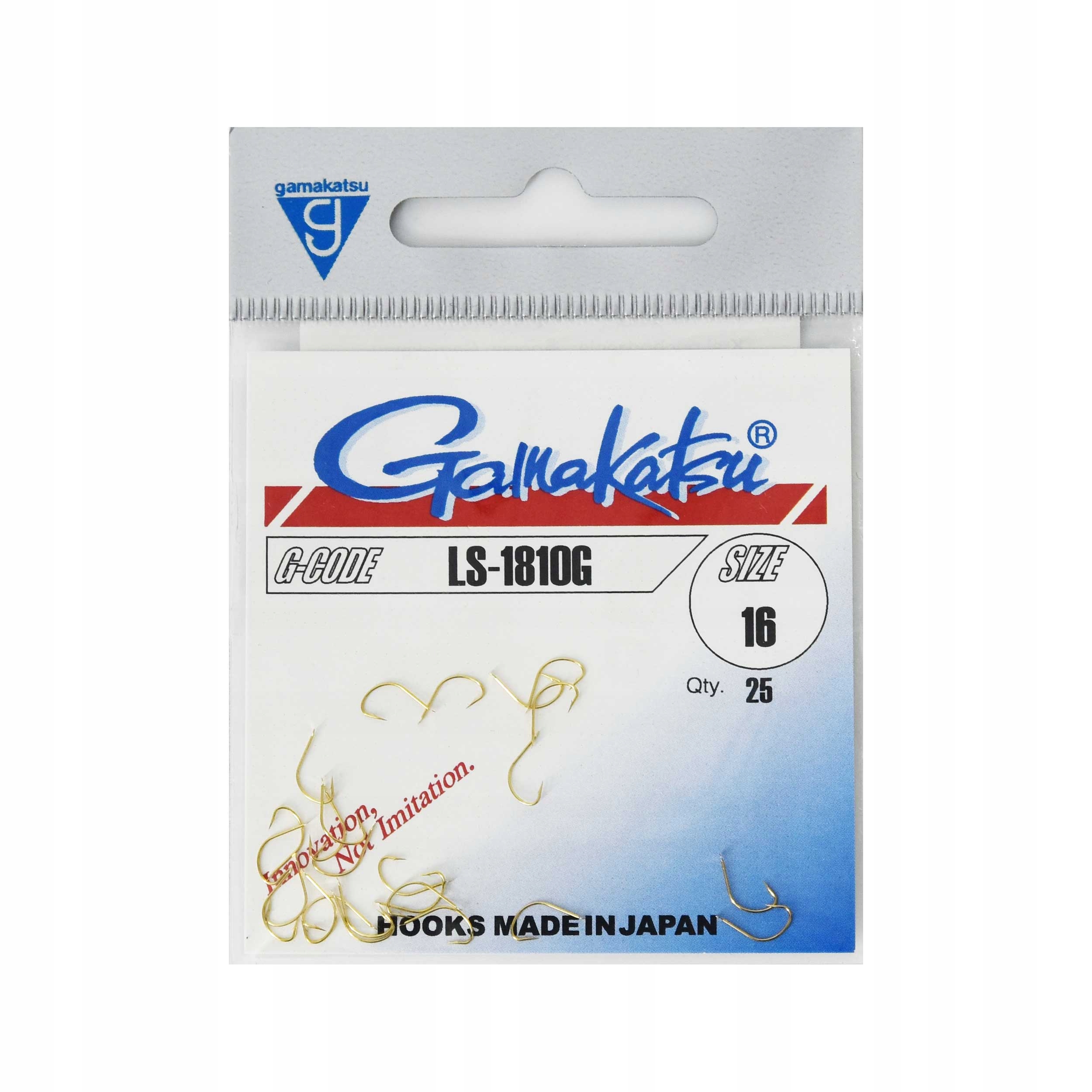 Haki feederowe samozacinające Gamakatsu1810G #16 gold 25szt.