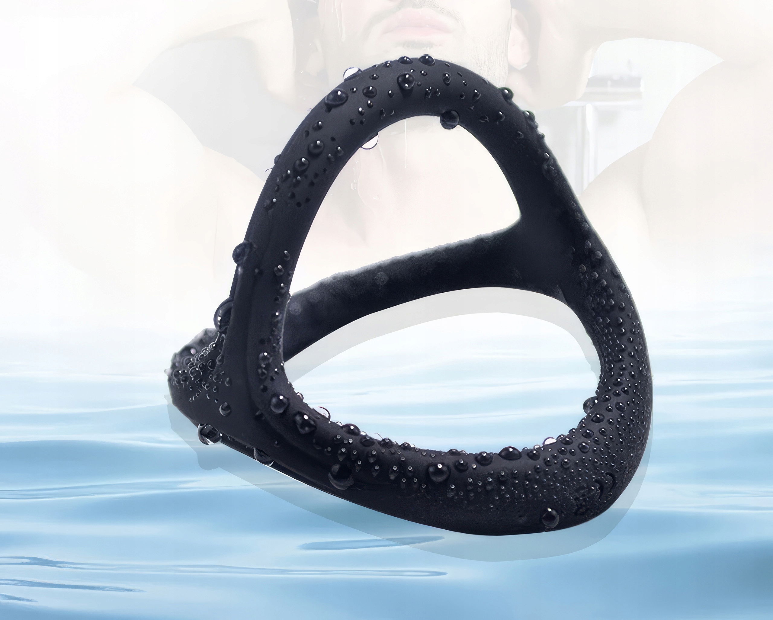 PIERŚCIEŃ EREKCYJNY RING ZACISK NA PENISA I JĄDRA WYDŁUŻA I WZMACNIA SEX Materiał silikon