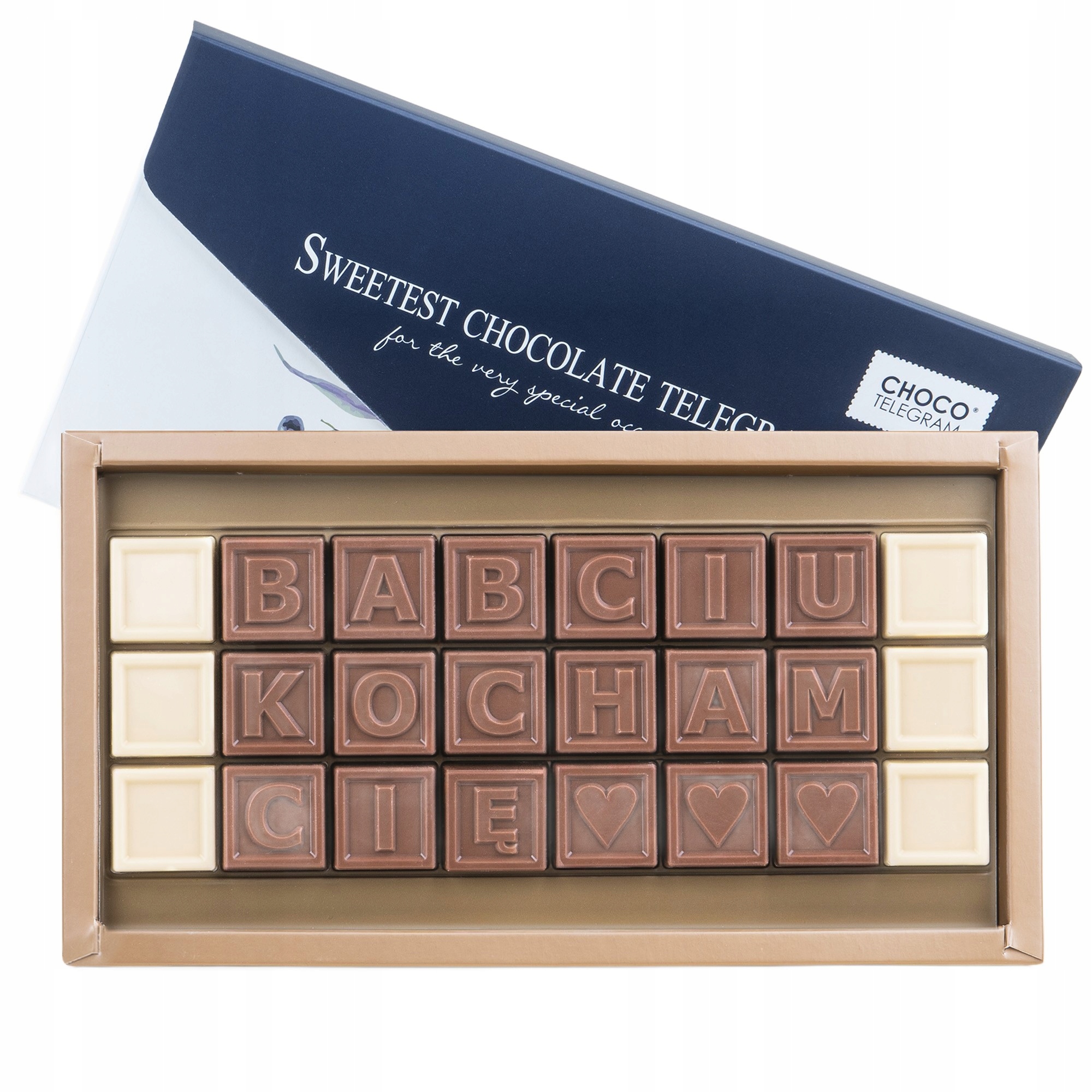 Levně Dárek pro babičku Čokoláda Belgická telegram Babičko, miluji tě 228 g