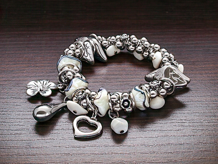 

Modna Bransoletka Charms , Naturalne Materiały