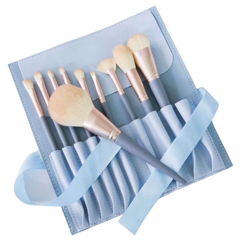 

Zestaw pędzli do makijażu 10 sztuk w etui Pędzle