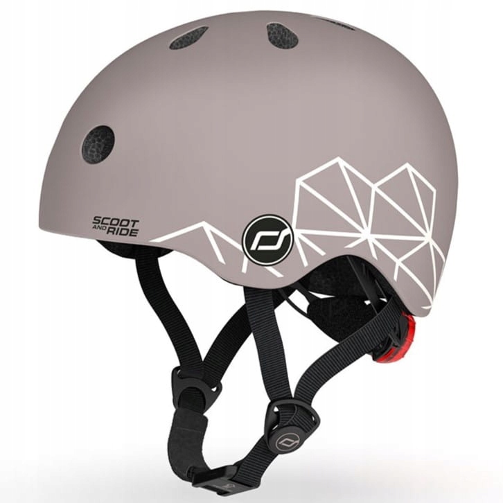 Scootandride Kask Xxs-s dla dzieci 1-5 lat Brown Lines
