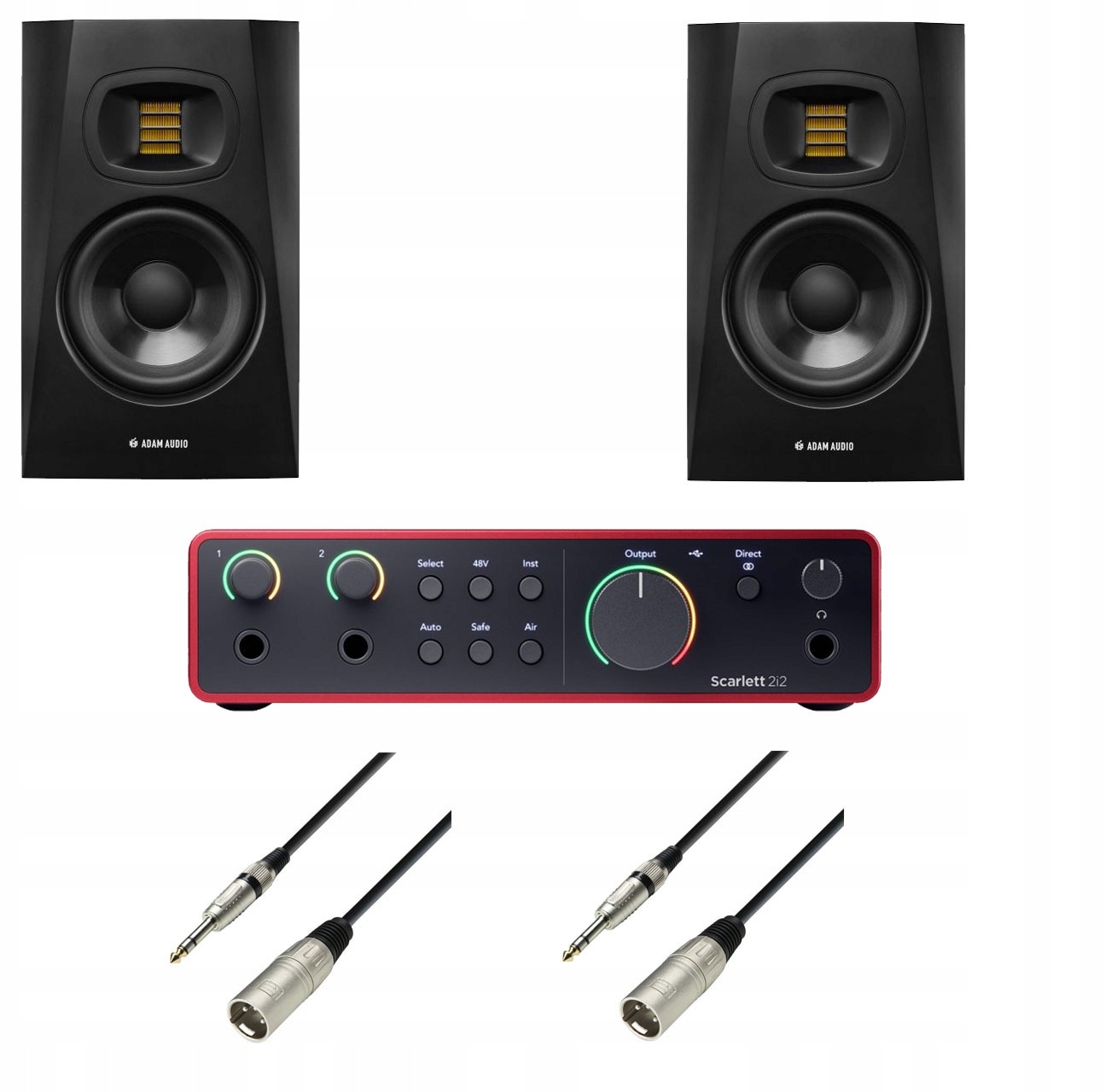 Sada pro nahrávání Rozhraní Focusrite Scarlett 2i2 Adam Audio T5V