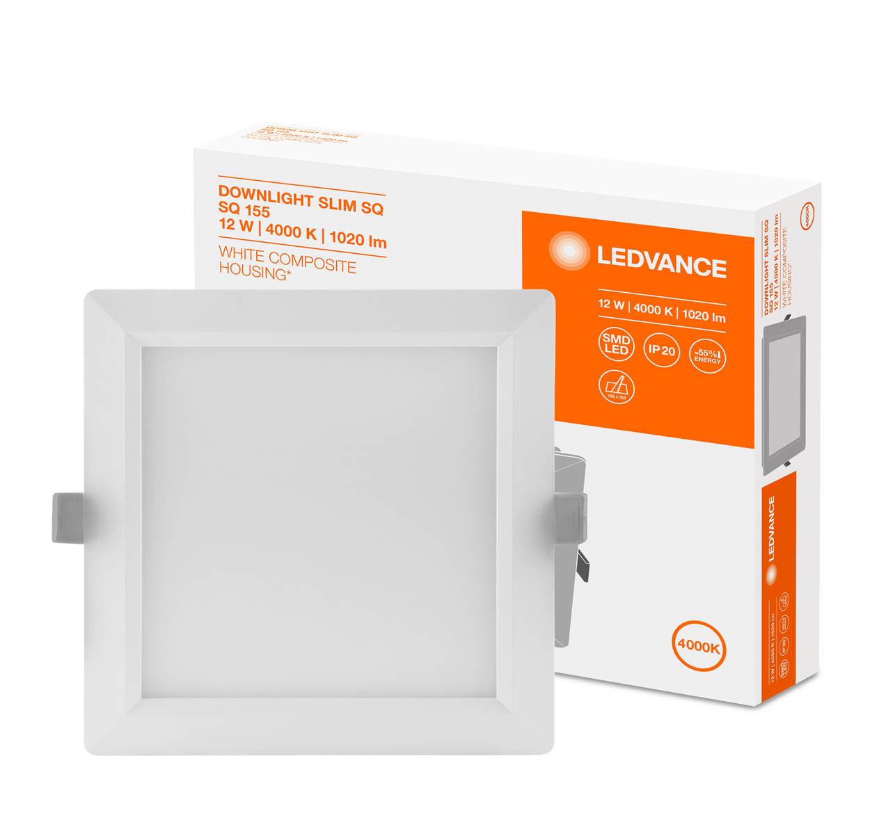 

Panel Led Podtynkowy 12W 4000K Slim SQ155 Ledvance