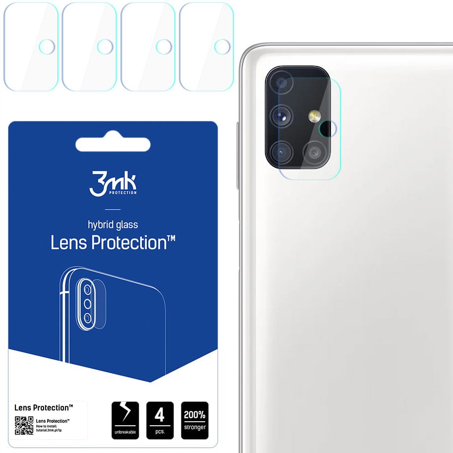 

Szkło hybrydowe na aparat do Galaxy M51, 3MK Lens