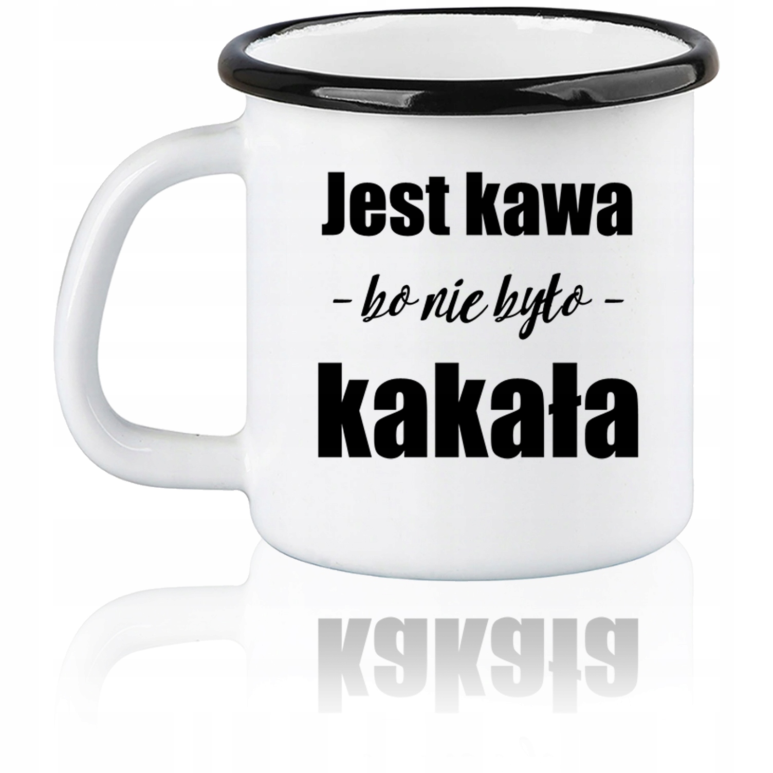 

Kubek emaliowany garnuszek grawer Kakao
