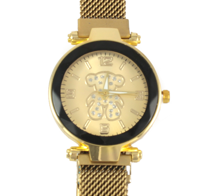 

Zegarek Złoty Z Misiem Magnetyczny Pasek