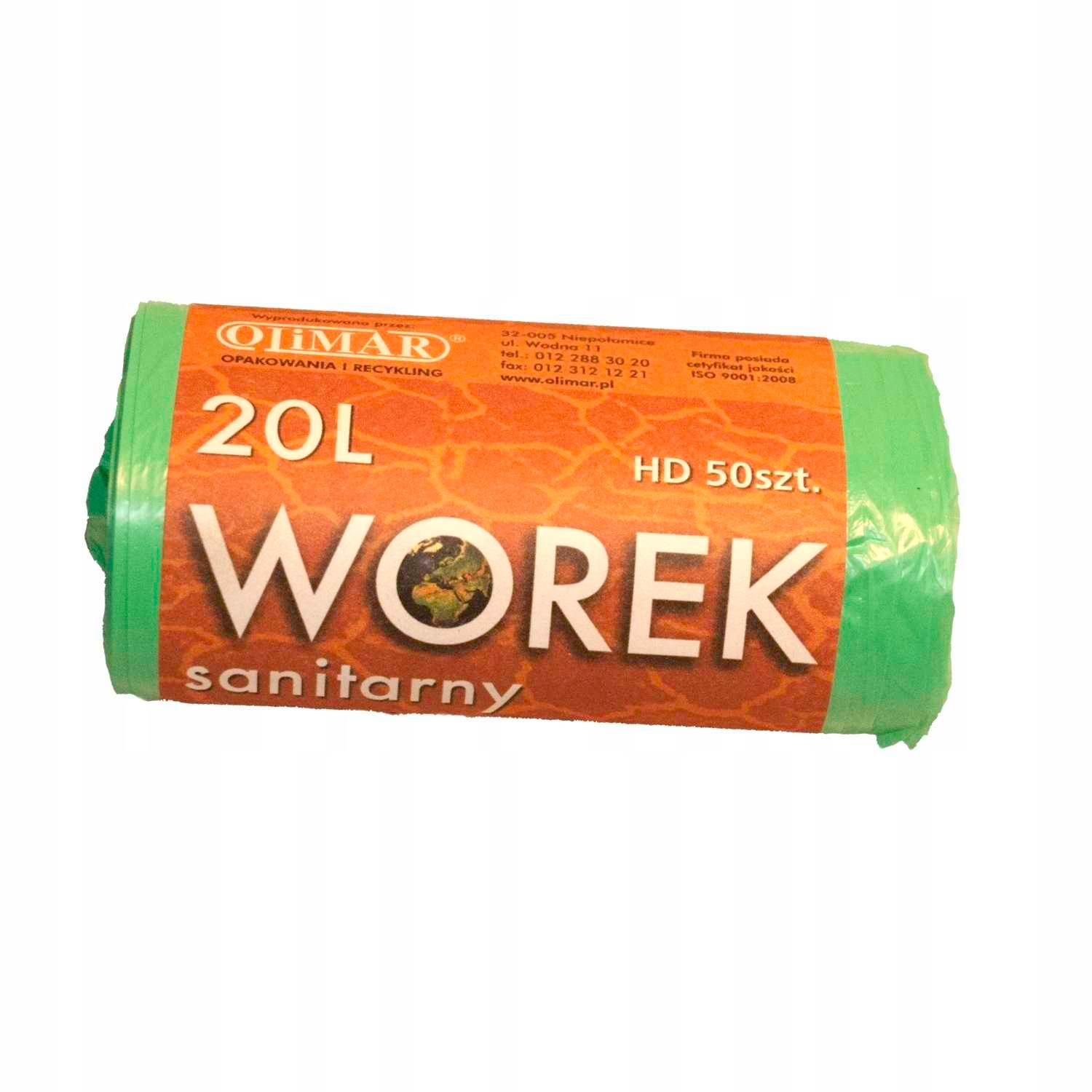 

Worki na śmieci 20L Hdpe Zielone rolka 50 sztuk