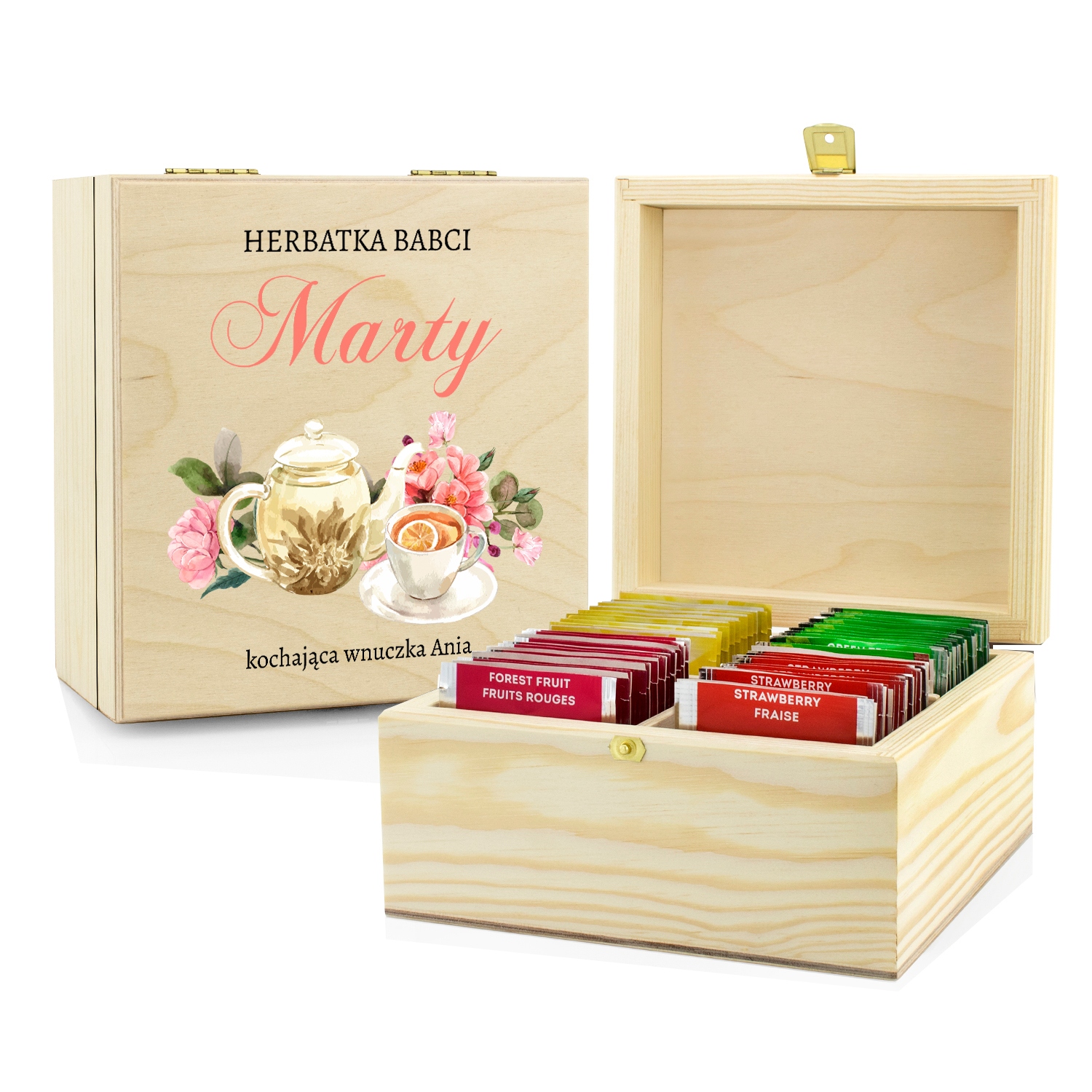 

Zestaw herbat skrzynka na Dzień Babci