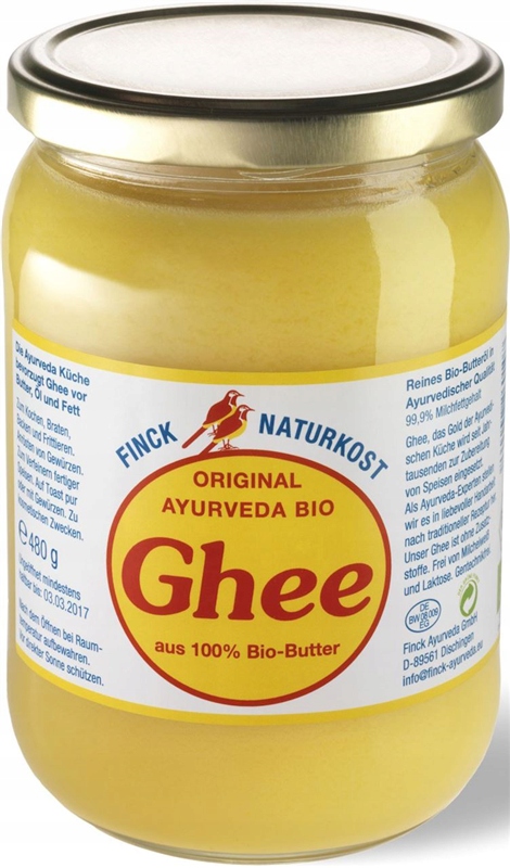 Klarované Máslo Ghee Bio 480 g Finck Ayurveda