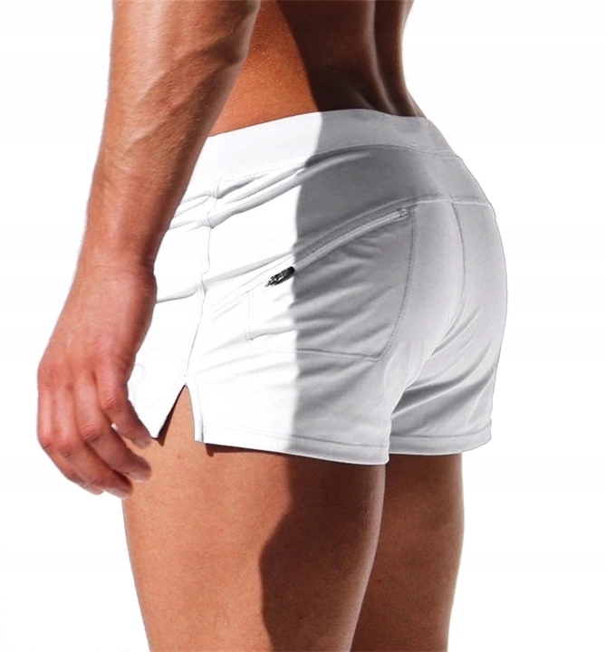 KĄPIELÓWKI SZORTY KĄPIELOWE BOKSERKI BIAŁE - 3XL