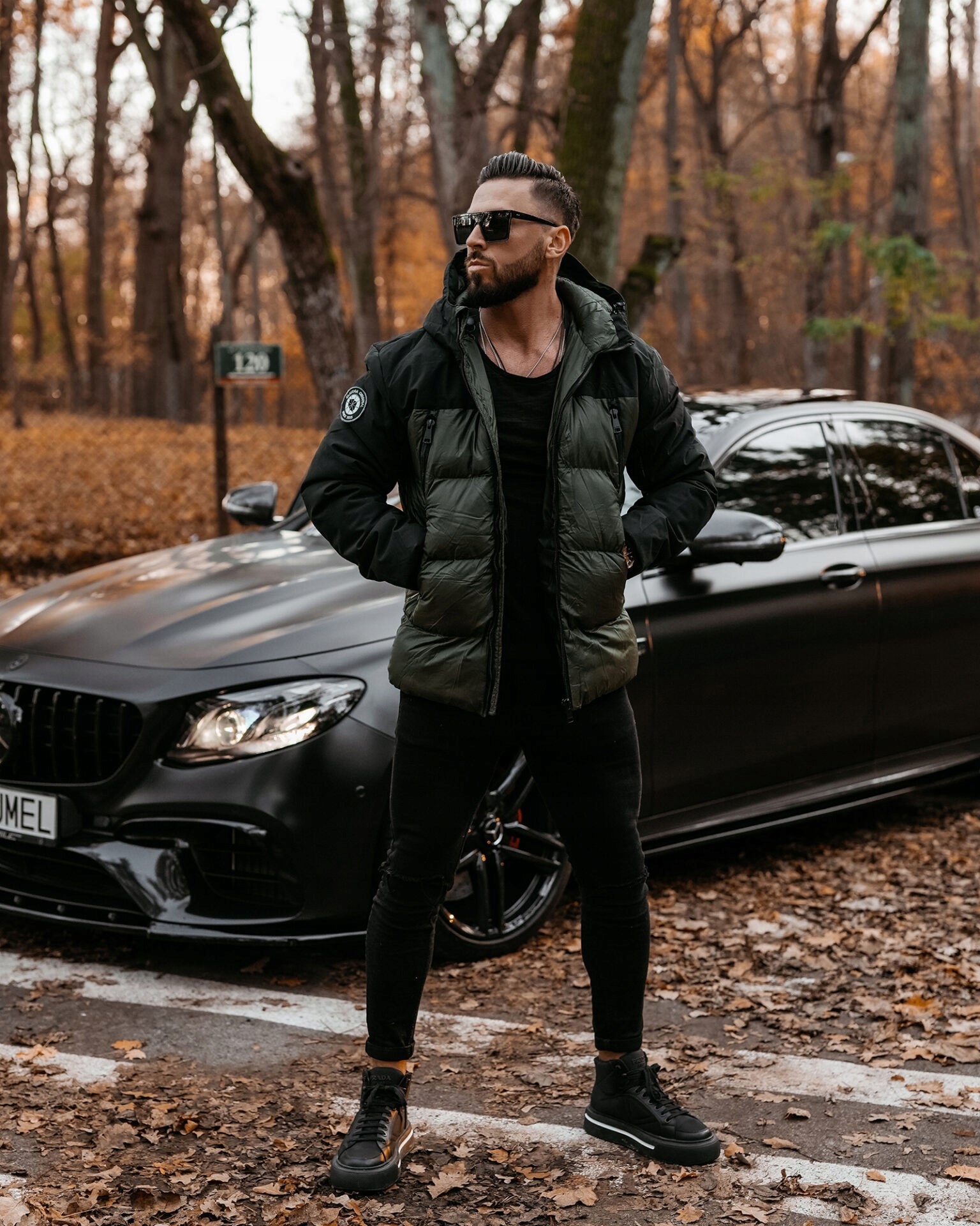 Pánská bunda s kapucí Oliver Olavoga khaki XL