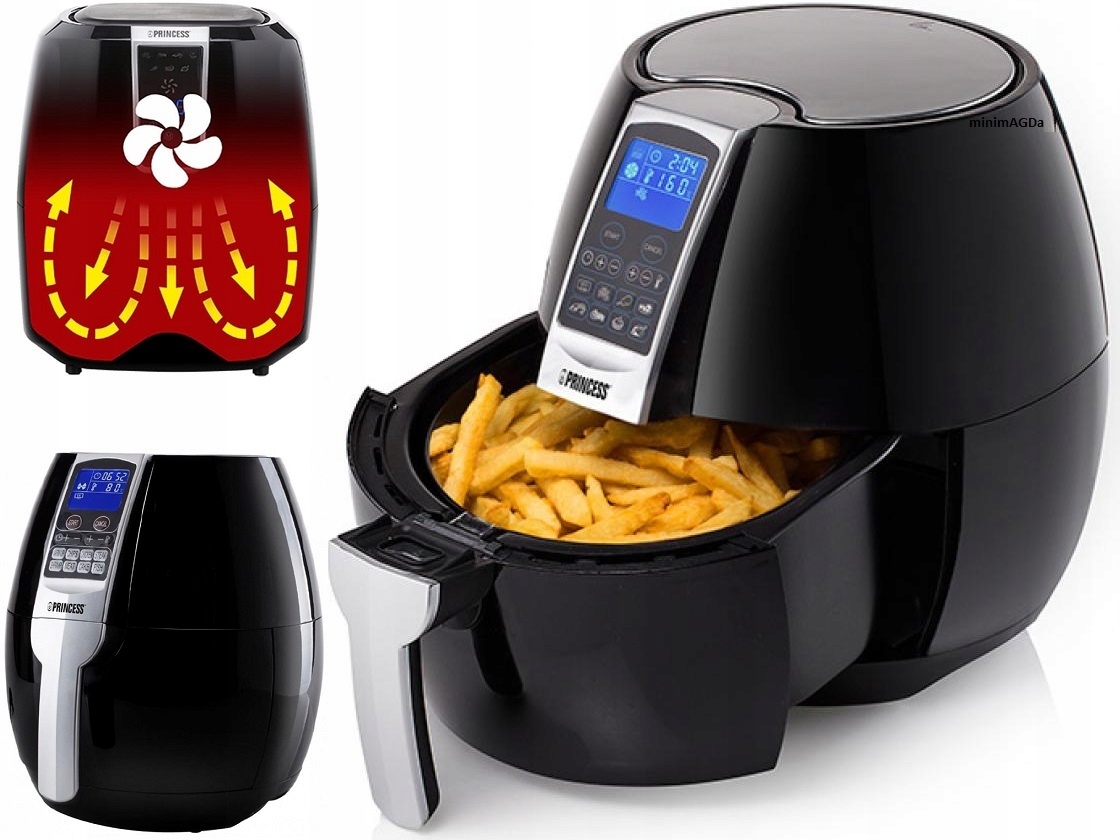 Supermoderní Digitální horkovzdušná fritéza Airfryer 3,2L Programy