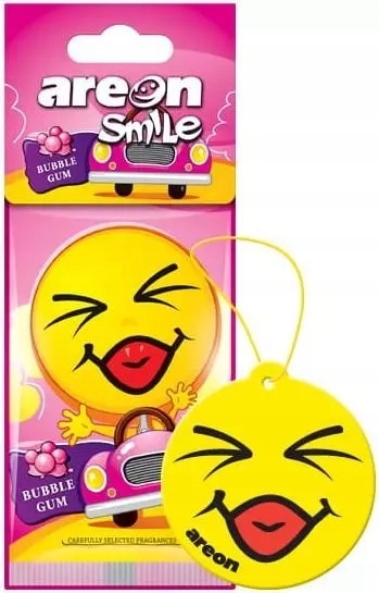 Zapach samochodowy zawieszka zapachowa Areon Smile guma balonowa