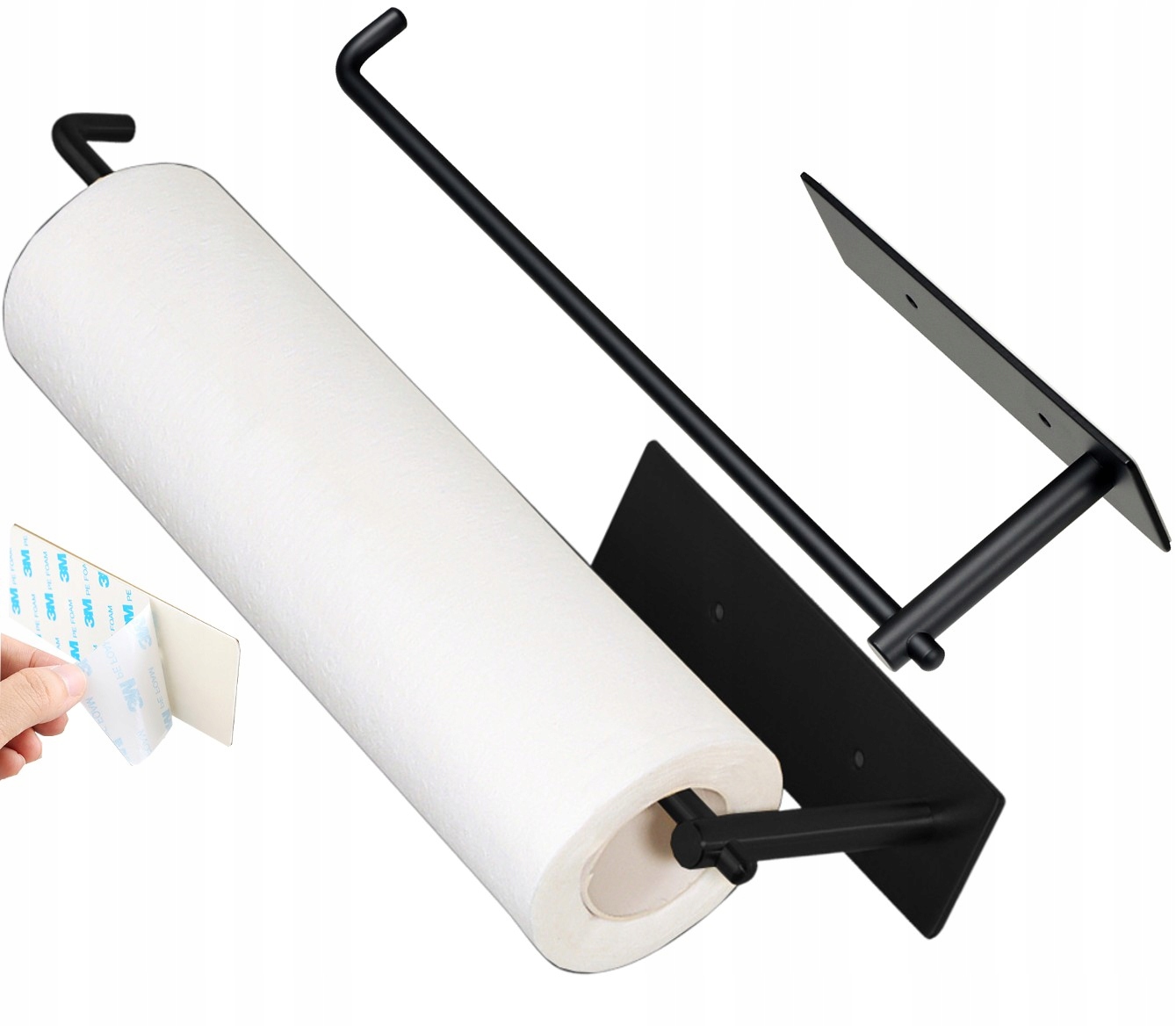 WIESZAK UCHWYT CZARNY RĘCZNIK PAPIEROWY KUCHENNY Marka inna
