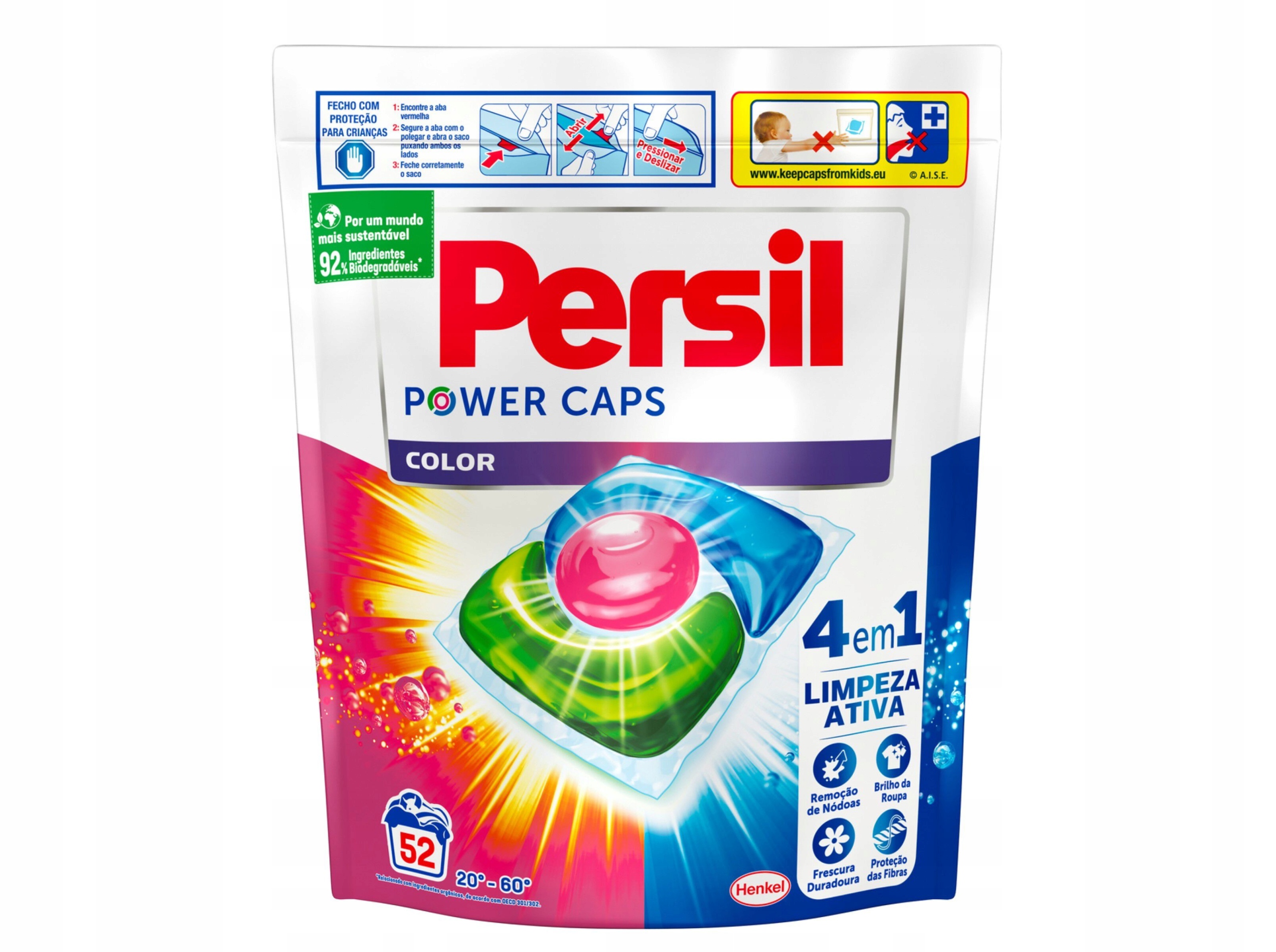 Levně Persil Power Caps 4IN1 Color kapsle na praní 52 ks
