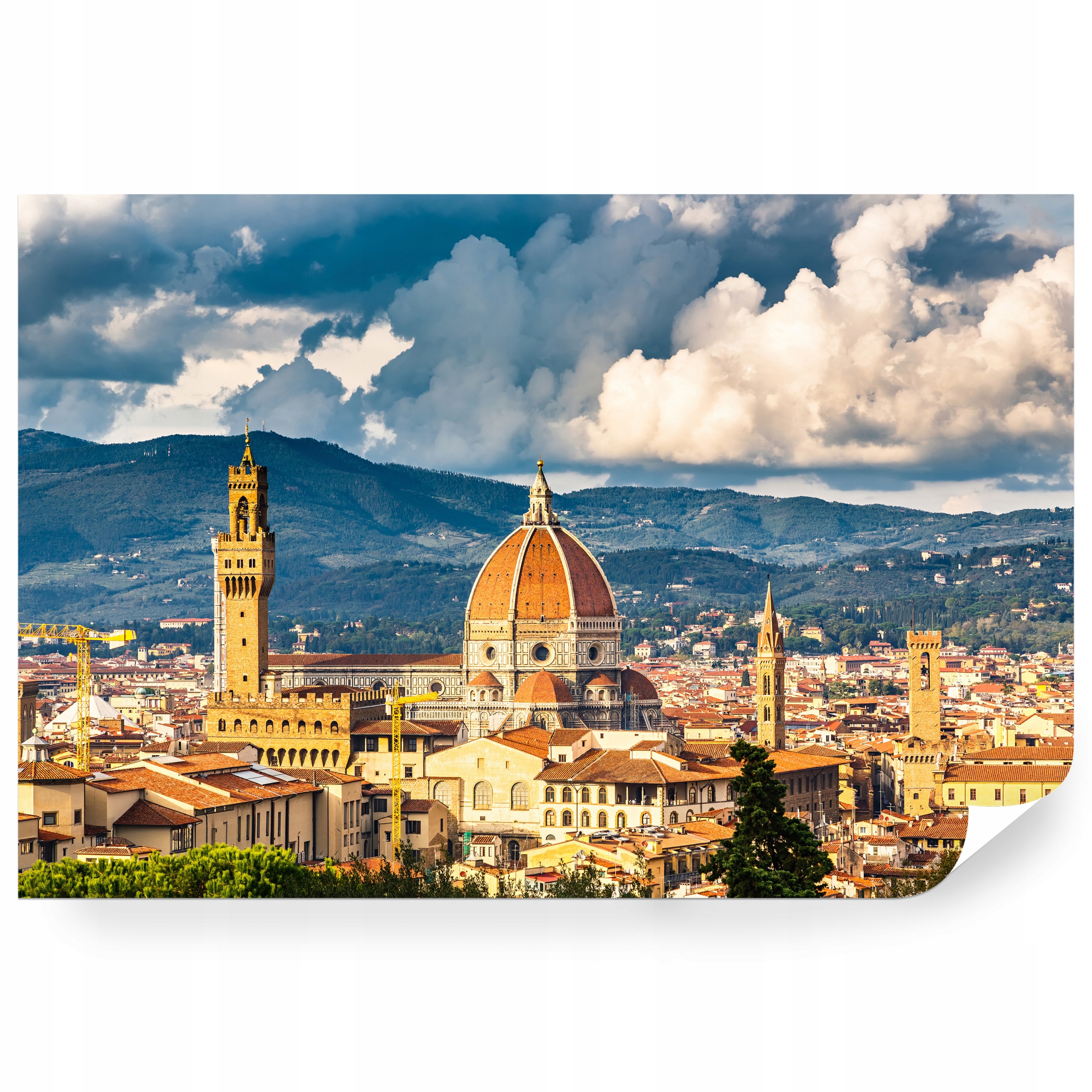 Fototapeta samolepicí Florencie Katedrála A Panorama Města 208 x 146 cm