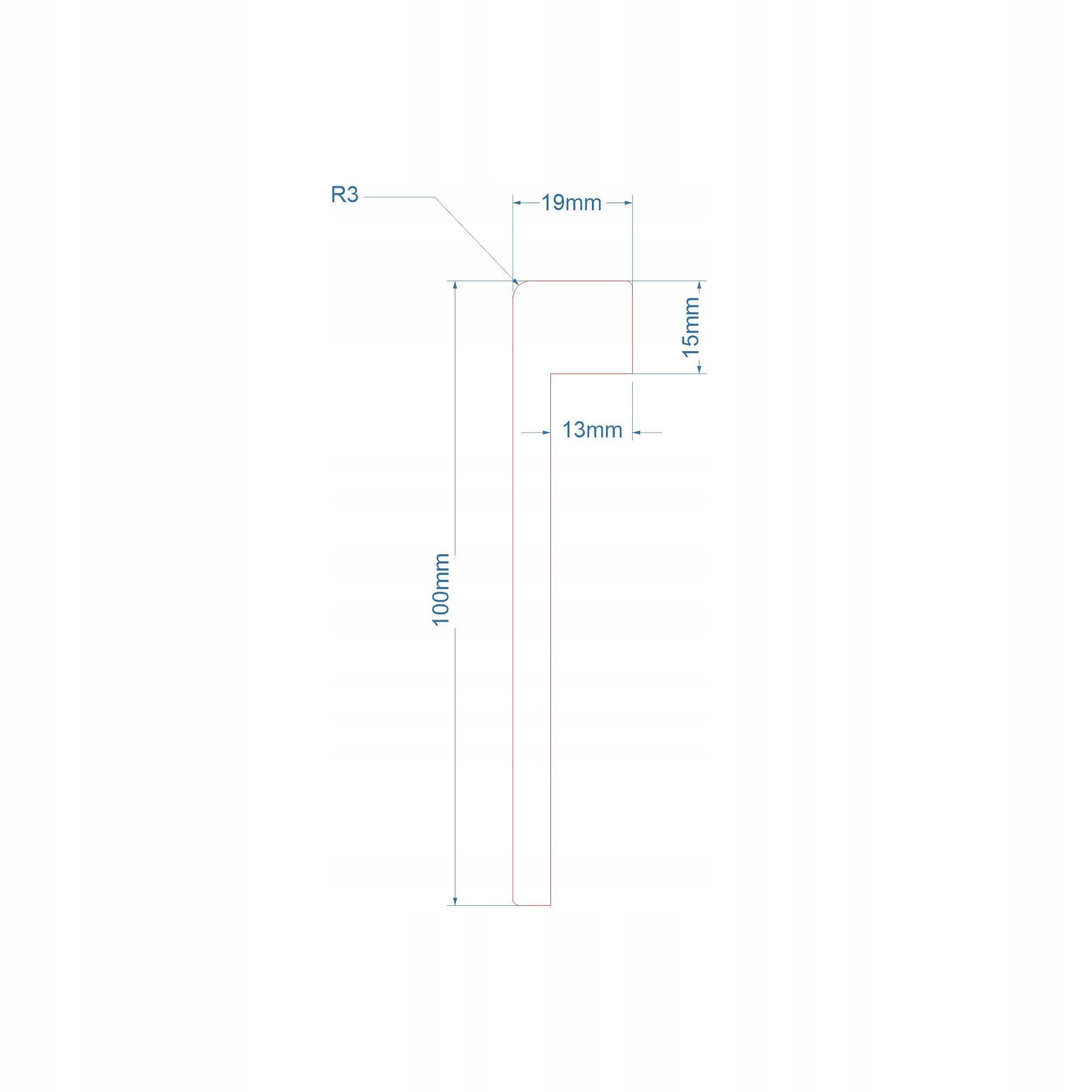 Listwa przypodłogowa, szeroka, czarna 100x19mm Marka AKRE