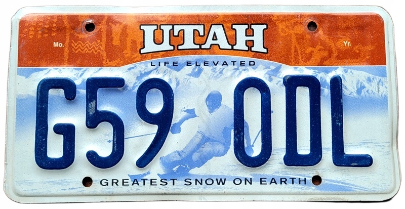 Utah - tablica z USA dla kolekcjonera