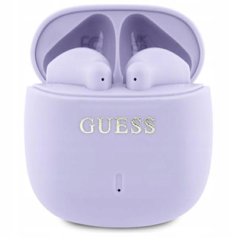 Guess Printed Classic Logo – Bluetooth sluchátka Tws pouzdro (fiolové)