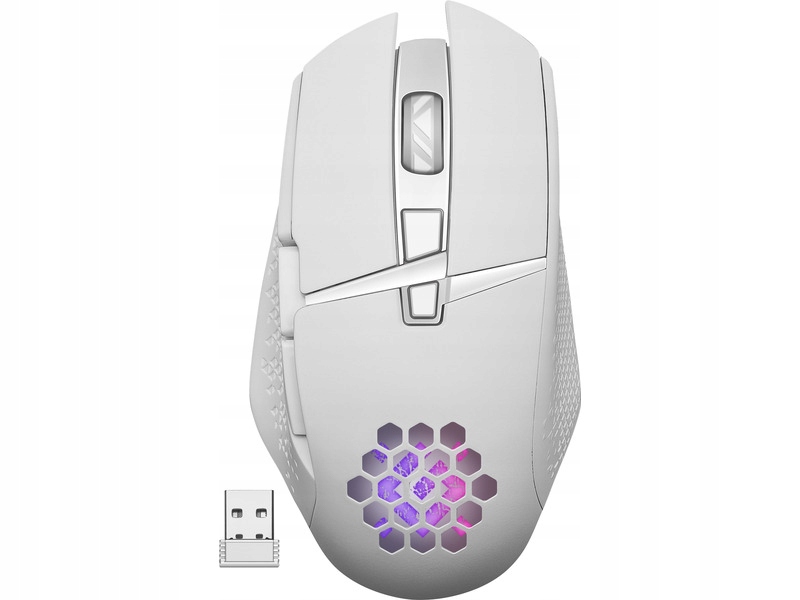 MYSZ DEFENDER GM-514 GLORY OPTIC RF RGB 3200dpi 7P BIAŁA — 12