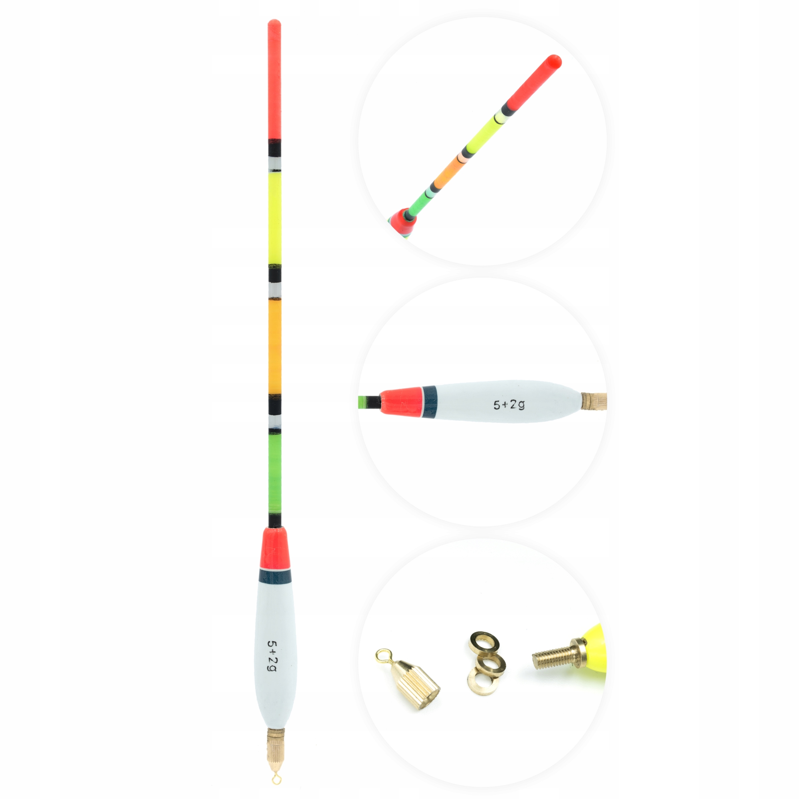 Spławik Przelotowy Balsa 5+2G Biały":":