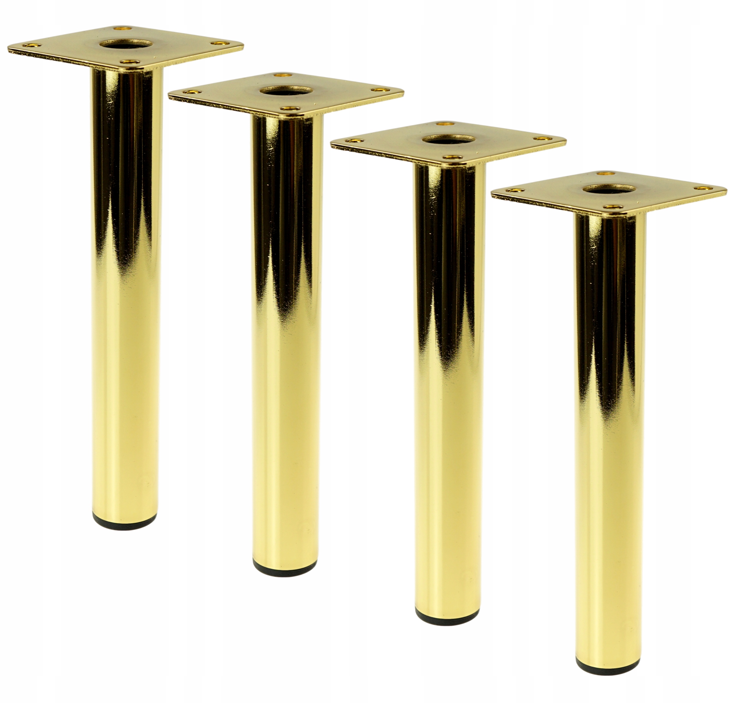 

4x Noga fi 25 nóżka meblowa złoty połysk 18 cm
