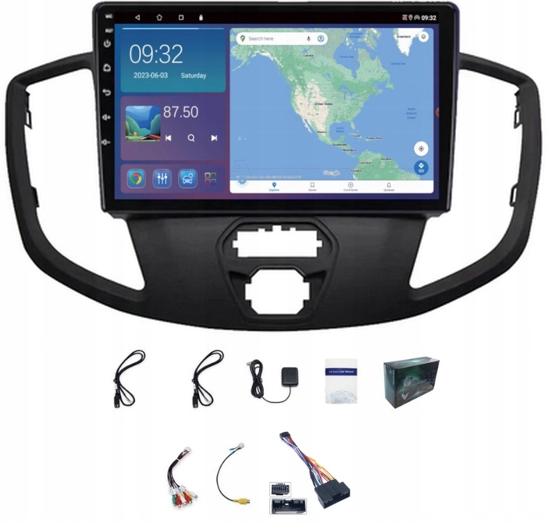 Gps Navigace Rádio Ford Transit Wifi Bluetooth Usb Carplay 4GB 64GB