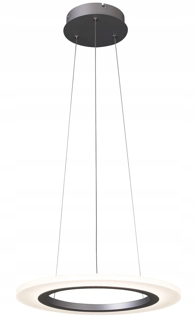 Závesná Led lampa strieborná, moderná do obývačky, okrúhla, 40 cm Rabalux