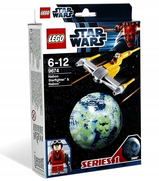 Lego Star Wars 9674 Naboo Starfighter nový set stavebnice planeta