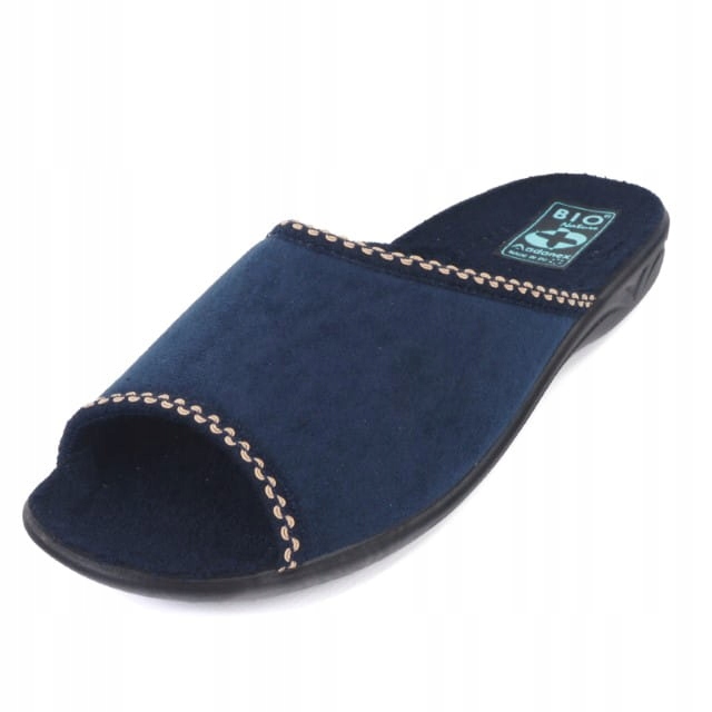 Kapcie damskie Adanex 29235 granat - 38