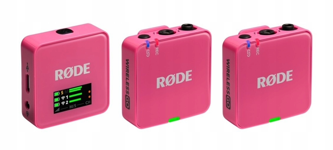Røde Go III Bezdrátový mikrofon 2-kanálový duální vysílač růžový