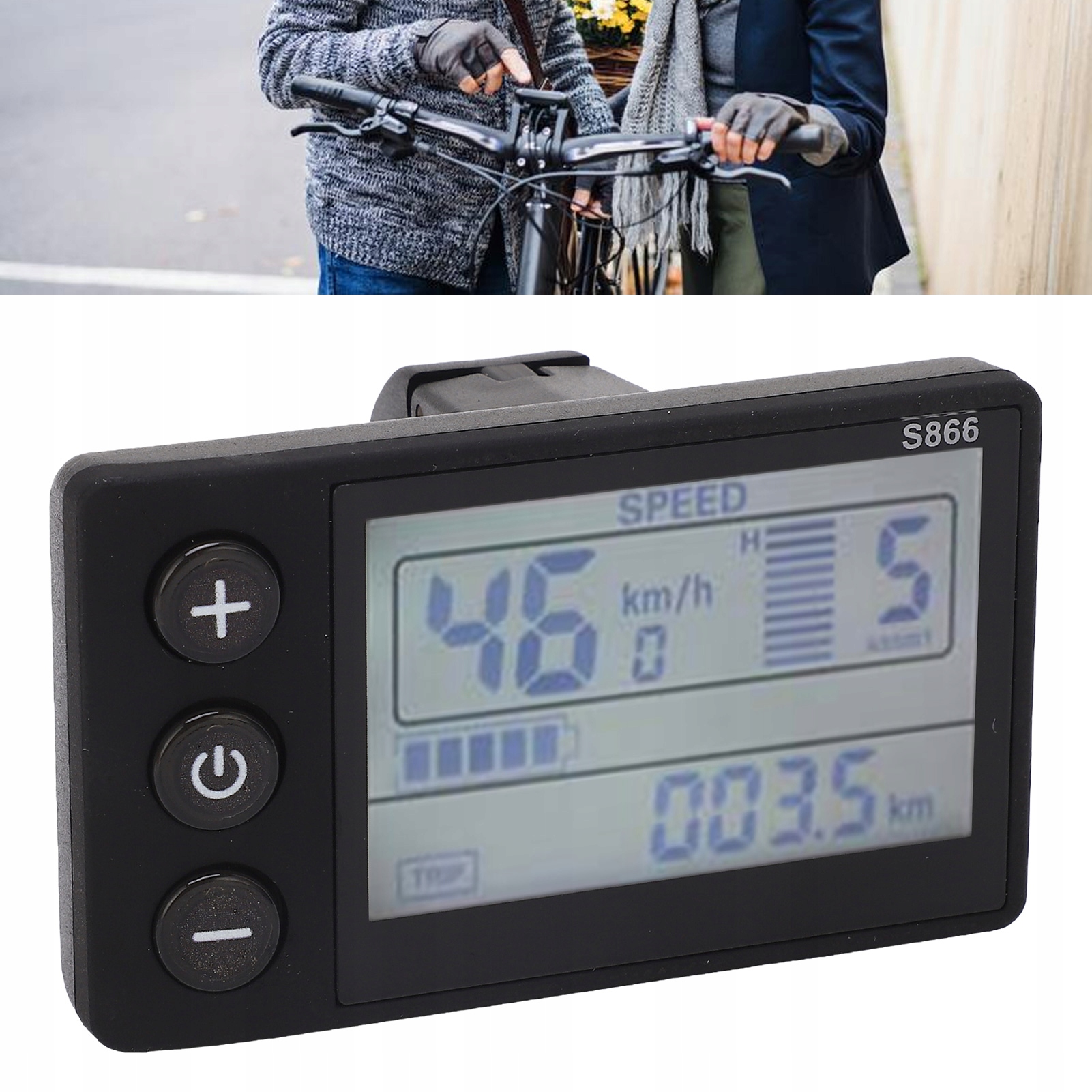 Display Displej S866 LCD Elektrokolo 24V 36V 48V Ovládací Panel
