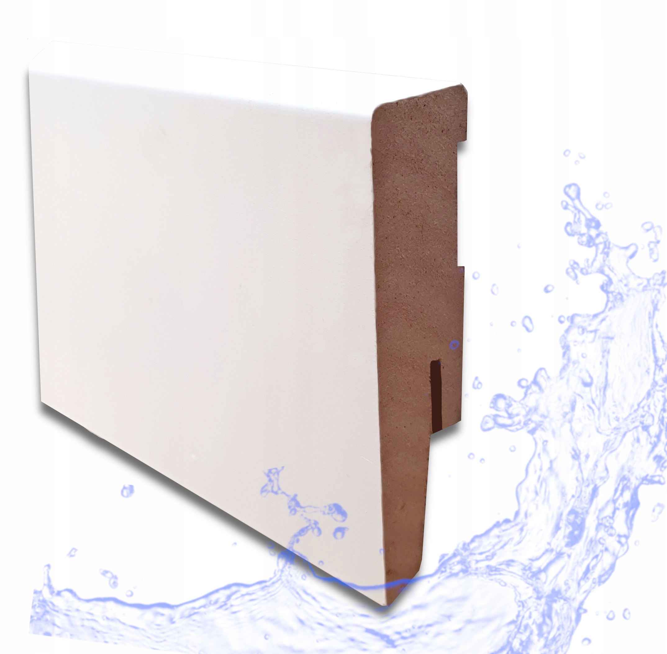 80 LISTWA PRZYPODŁOGOWA FORMATOWANA MDF BIAŁA 19mm Kod producenta PM11