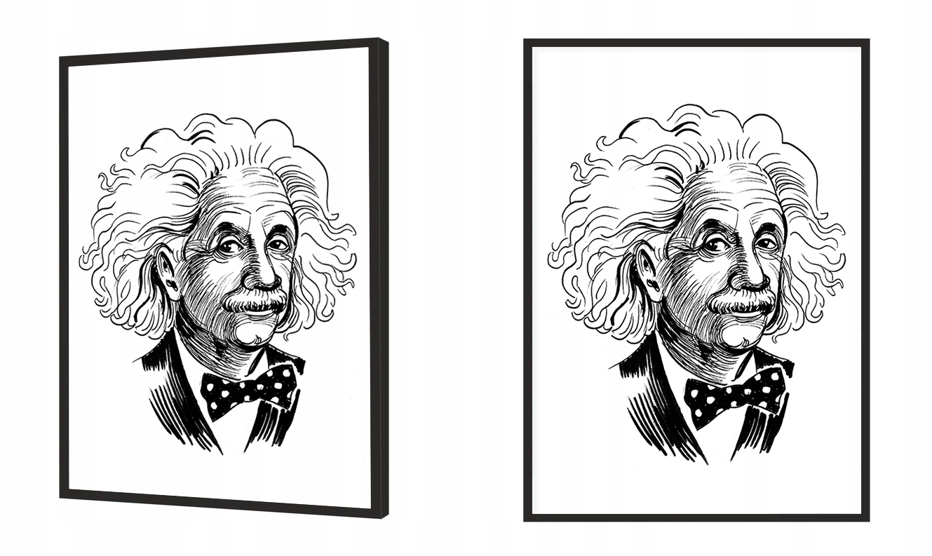 OBRAZ PLAKAT W RAMIE 33x43 cm Einstein P1401 Materiał wykonania papier/karton