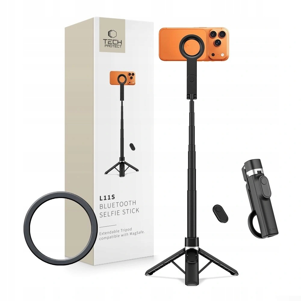 Selfie stick Tech-Protect L11S MagSafe czarny
