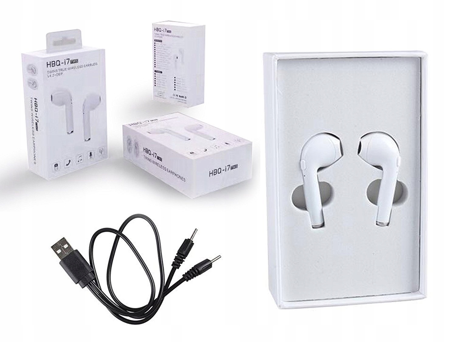 Prawdziwe bezprzewodowe słuchawki douszne Marka TWS