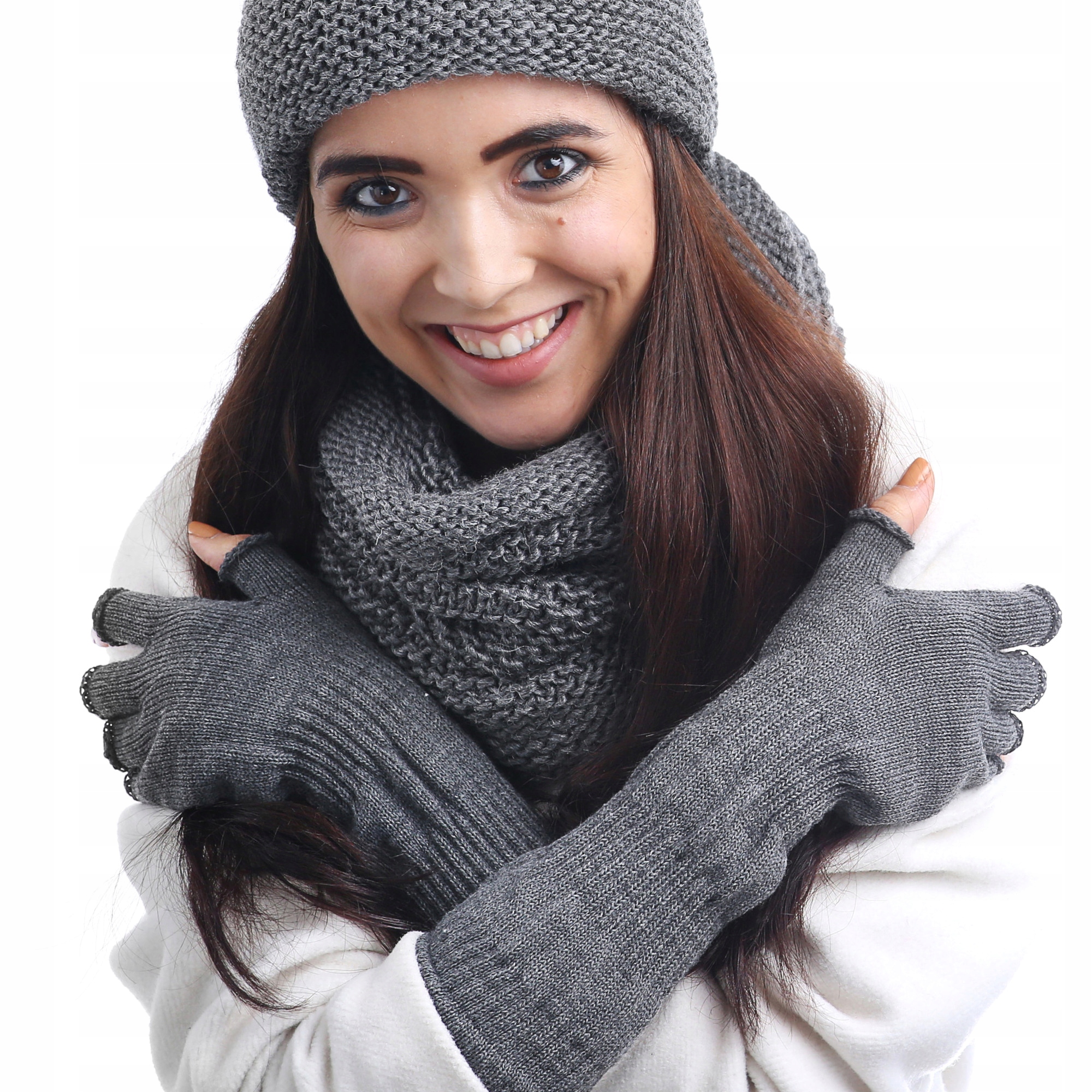 

Nandy Długie Mitenki Ciepłe Rękawiczki Bez Palców