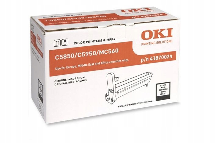 Buben Oki C5550 C5800 C5900 43870024 K Originál Black Černý