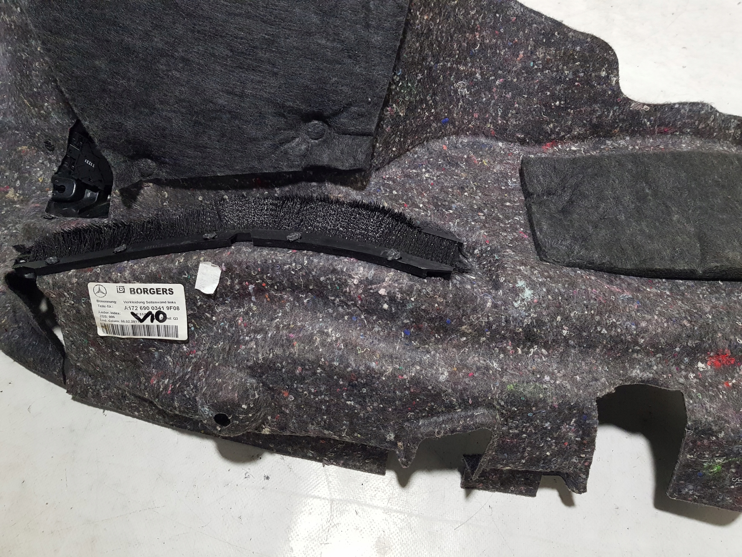 MERCEDES SLK W172 R172 boot upholstery left