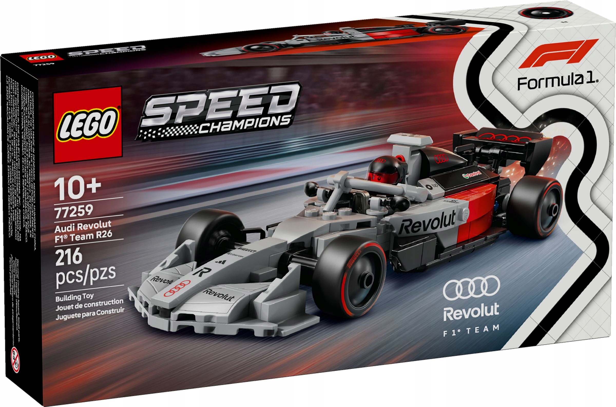 Lego Speed Champions 77259 Formule F1 Audi Revolut Team