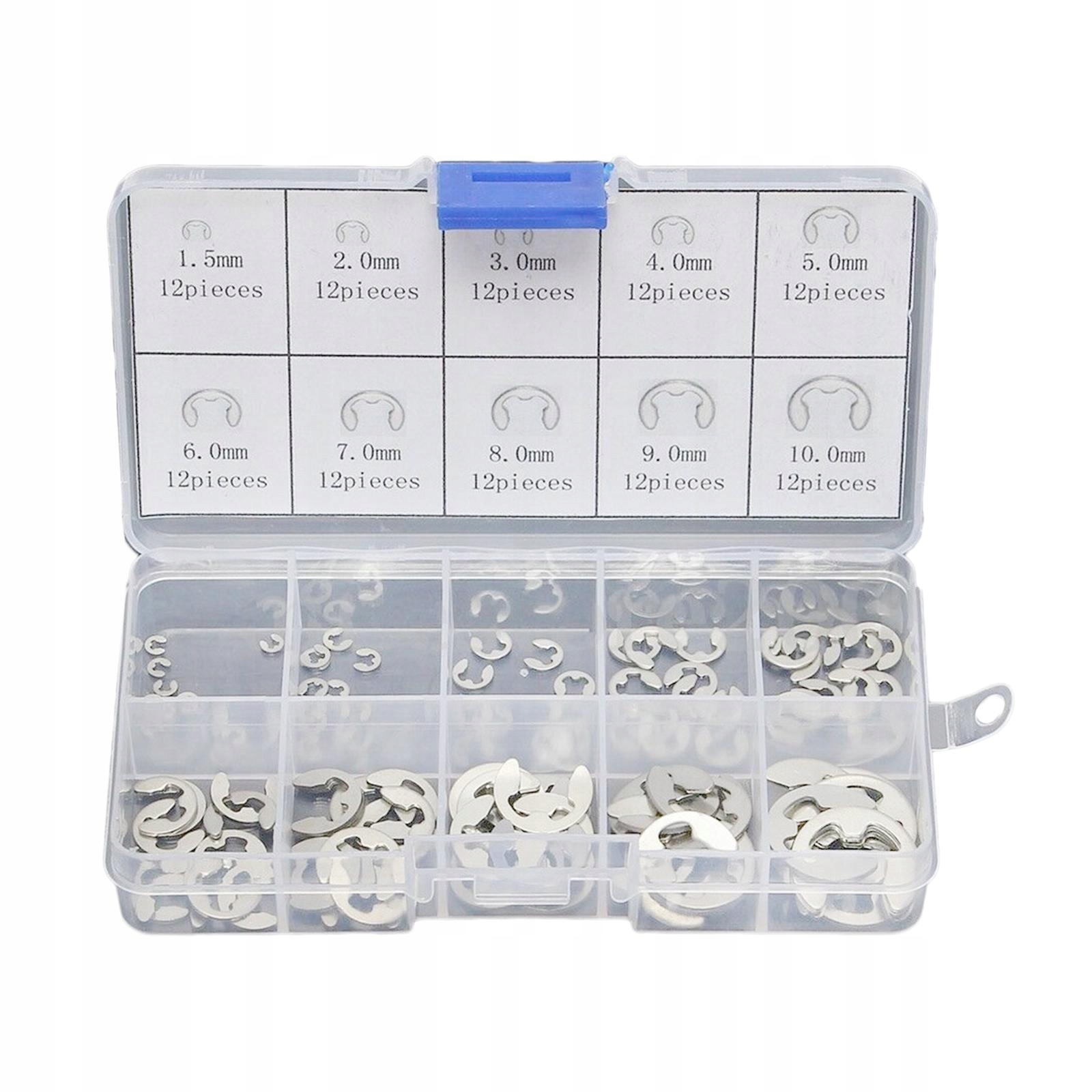 Stainless Steel E Clips Circlip Kit Retaining 120x Assorted M1. M10mm