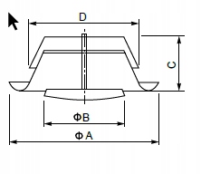 Anemostat nawiewny z ramką Ø 250 mm, biały-metal Materiał metal