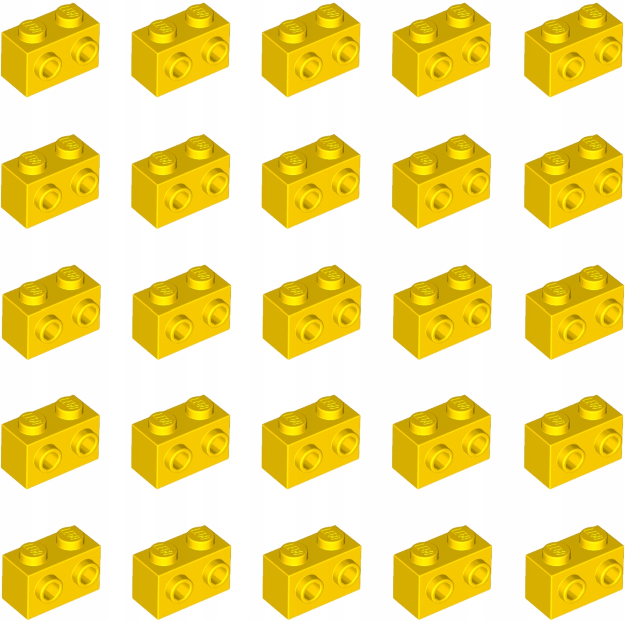 LEGO Mod építőkocka 1x2 Sárga 11211 6119197 - 25db